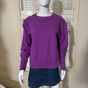 Banana Republic Purple Crew Neck Sweater L